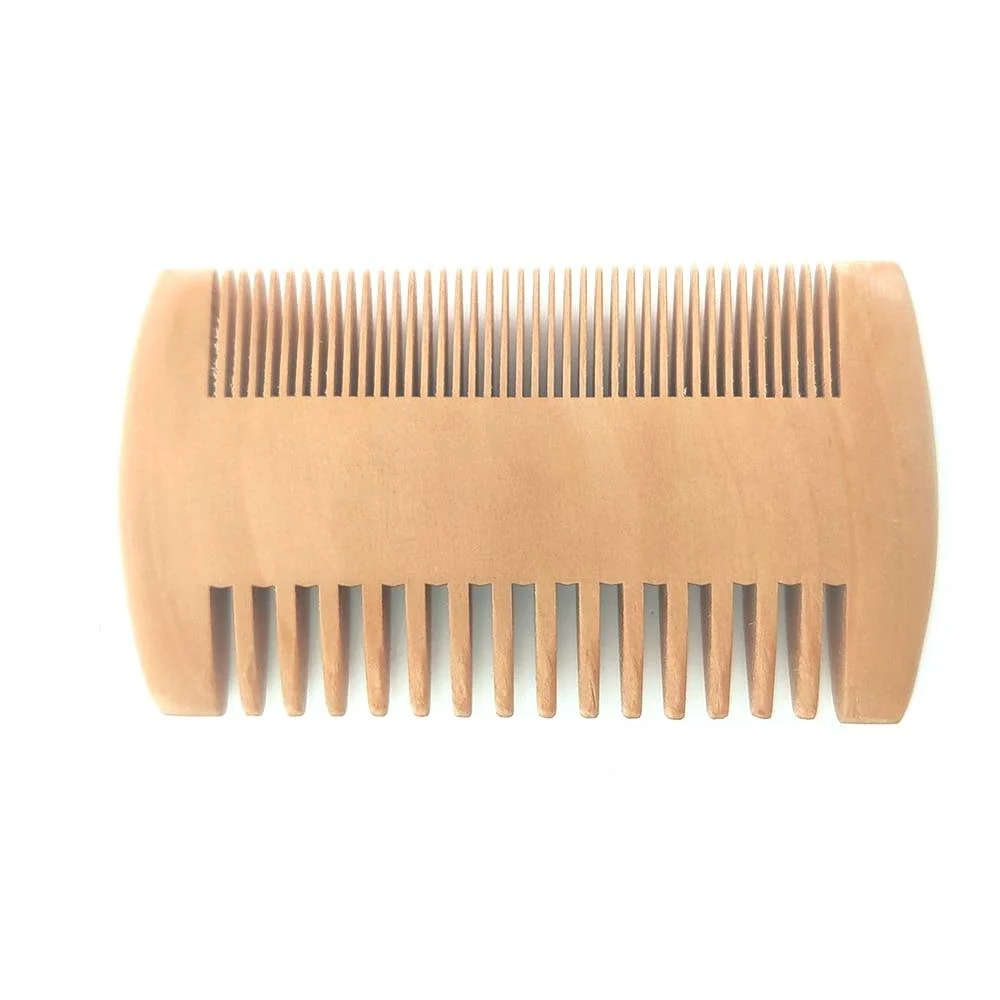 Smart Peine para barba de madera de peral de doble cara Lightweight