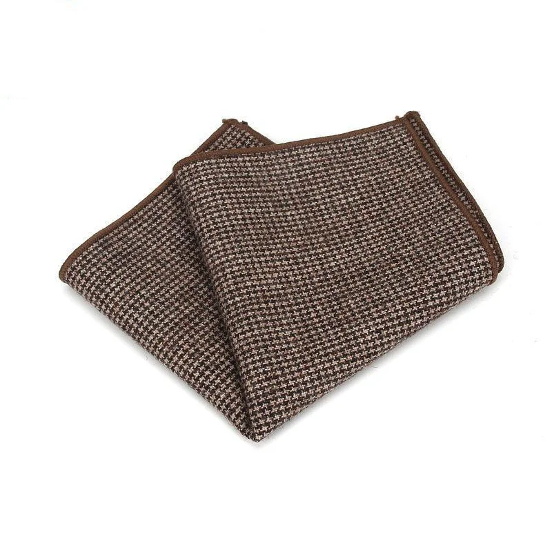 User-Friendly houndstooth Pañuelo de bolsillo de lana World-Class