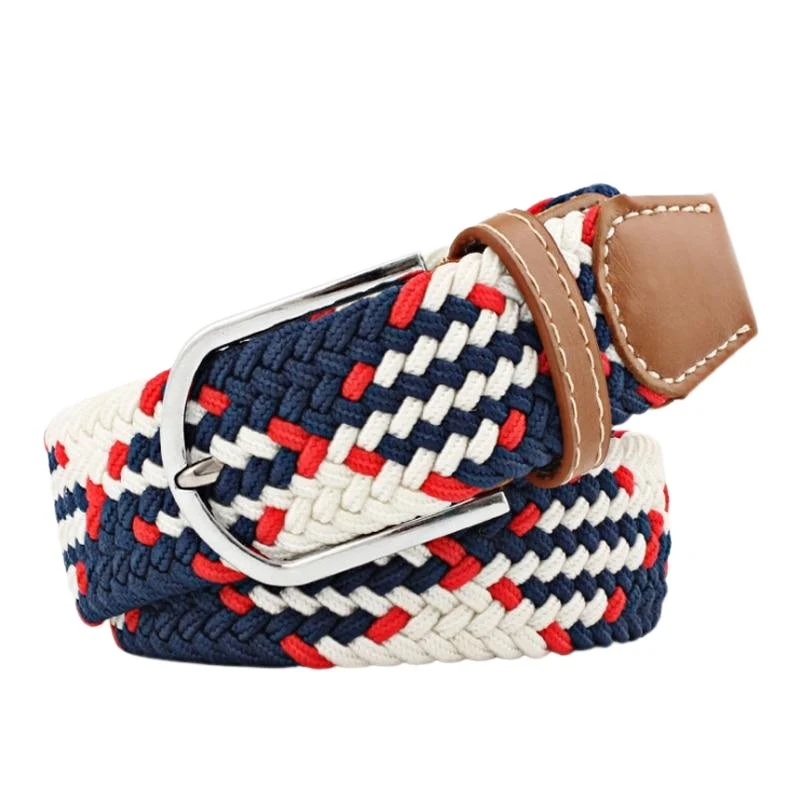 Expertly Made Giuseppe Trenzado Argyle Cinturón elástico Clean
