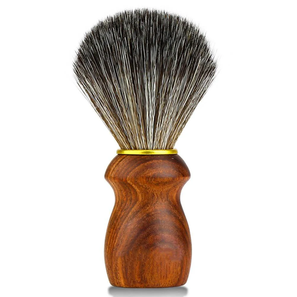 Convenient Brocha de afeitar con raro mango de madera de ébano Comfortable