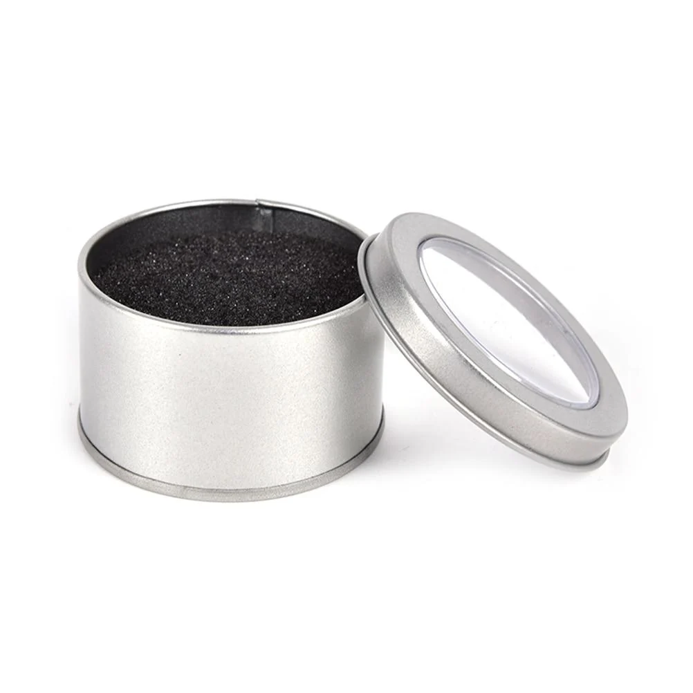 Authentic Leonardo Caja de reloj portátil redonda de metal Secure