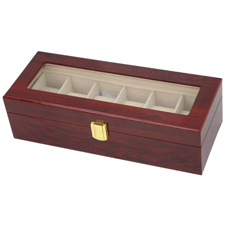 Artisan Moreno Caja organizadora de madera para relojes 2-20 ranuras Refined