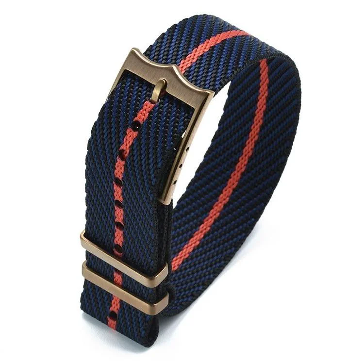 Authentic Patrice Correa de reloj Zulu de nylon con hebilla de cobre Premium Material