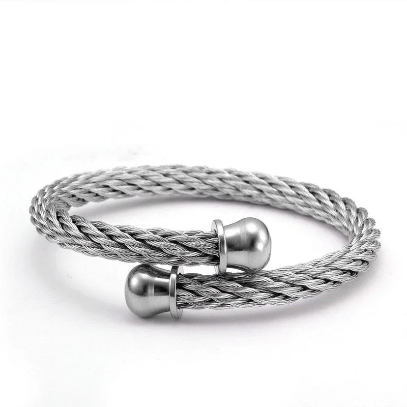Quality Marcus Pulsera minimalista de metal trenzado Professional