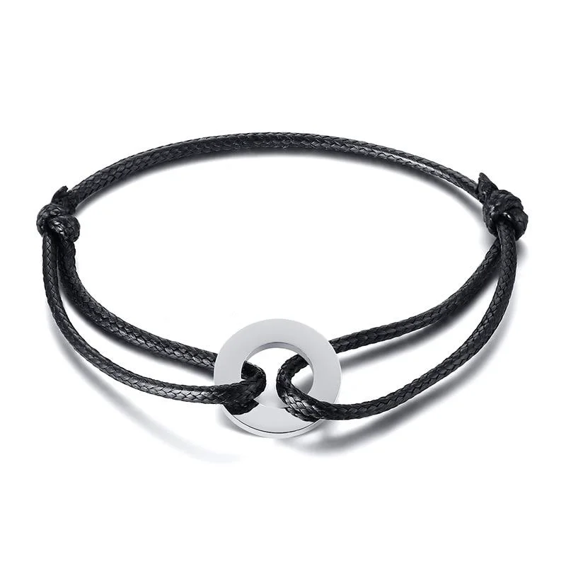 Artisan Círculo Minimalista Pulsera de cuerda Tobillera Trusted