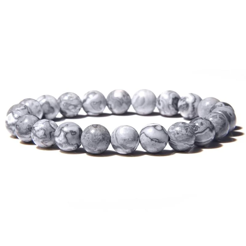 Smart Pulsera de cuentas de piedra natural hecha a mano Consistent
