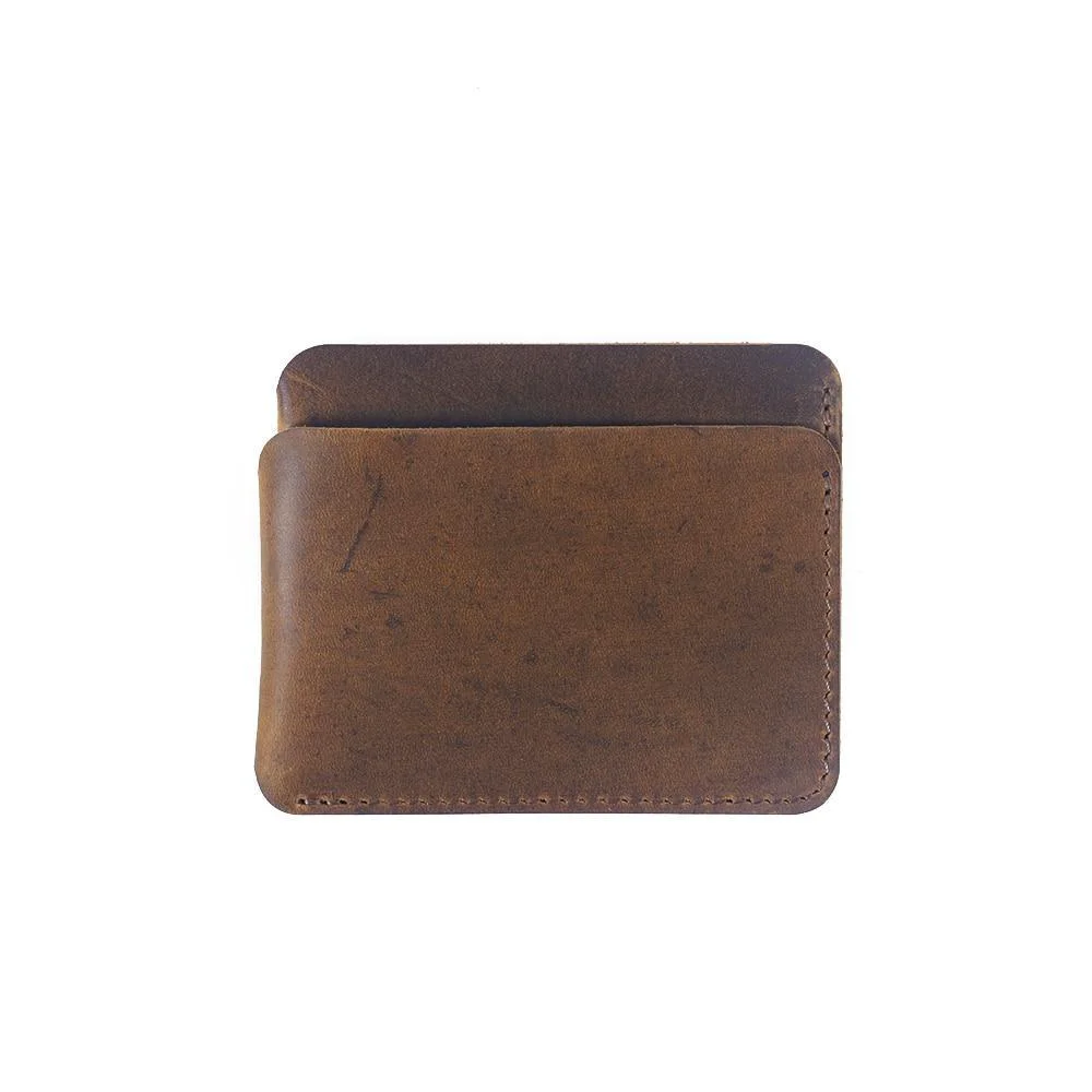 Specialty Jorg Tarjetero minimalista de piel de vaca Comfortable