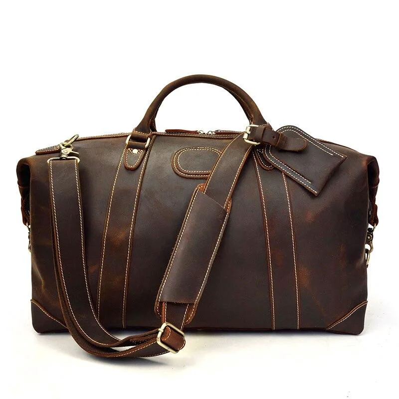 Effective Henry Bolsa de viaje de piel Crazy Horse Organic