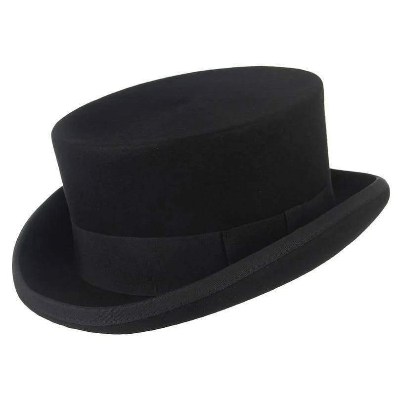 Long-Lasting Henry Sombrero de copa de fieltro de lana Fashionable
