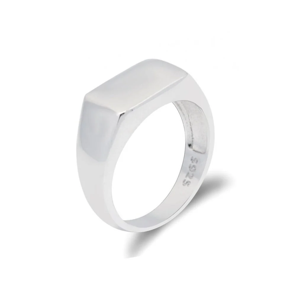 World-Class Noah Anillo de sello de plata de ley 925 Easy-to-Use