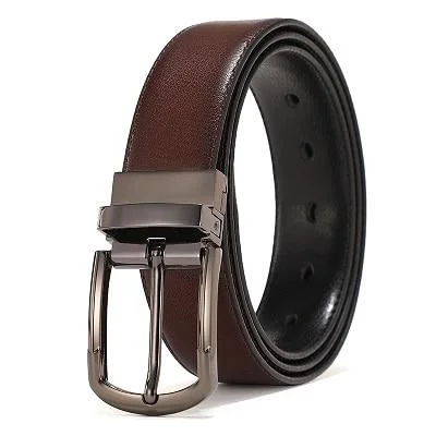 Trendy Giorgio Cinturón de piel reversible Elegant