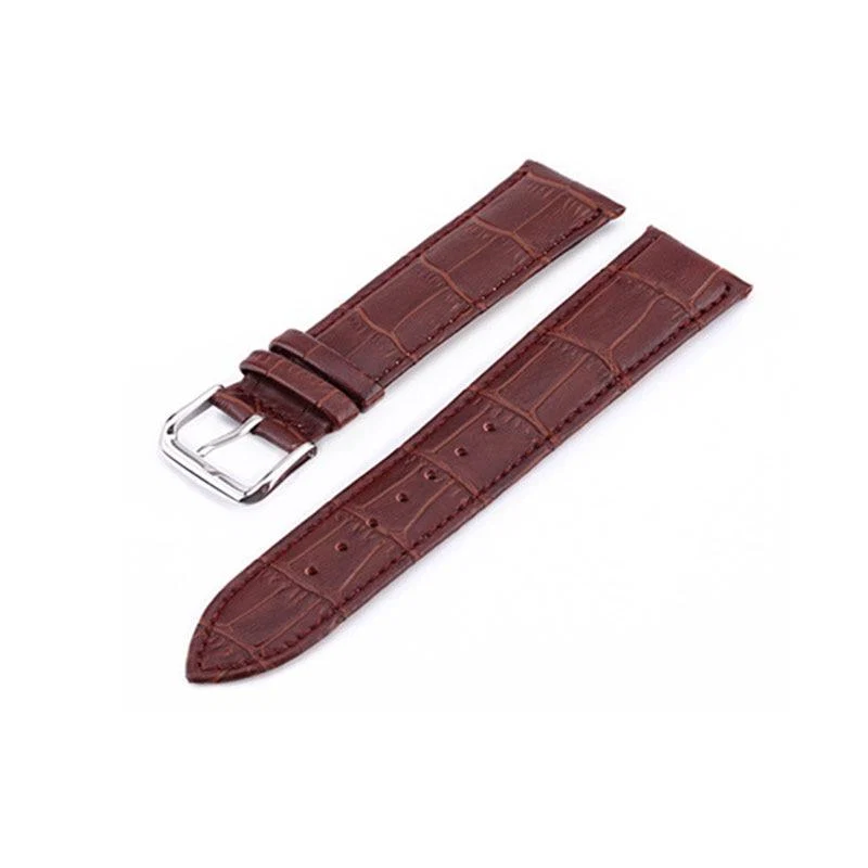 Luxury Bormio Correa de reloj clásica de cuero vegano con hebilla hebijón Reusable