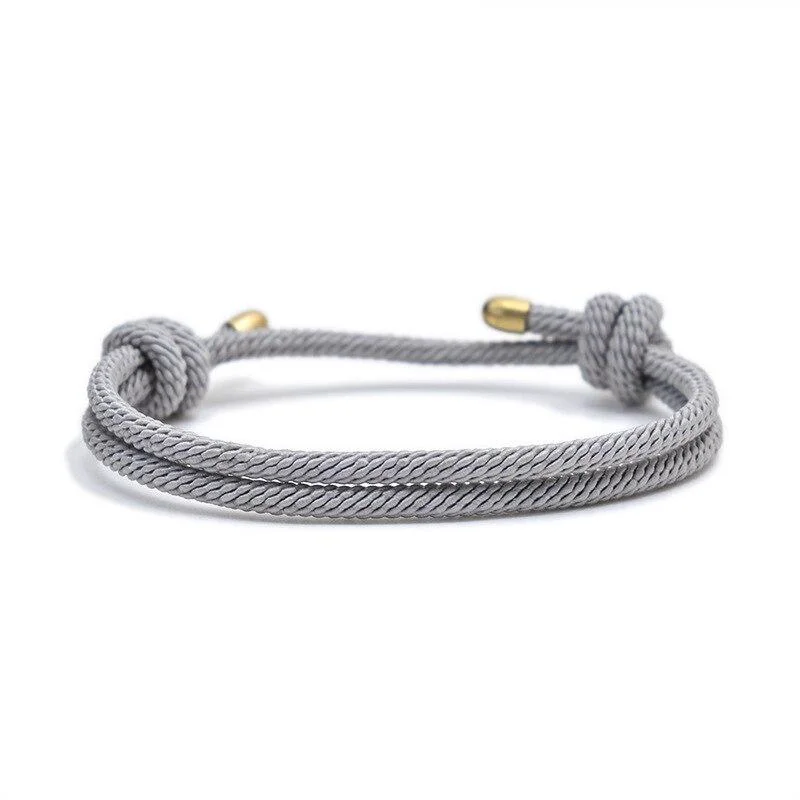 Comfortable Pulsera minimalista de cuerda doble Ulf Reliable
