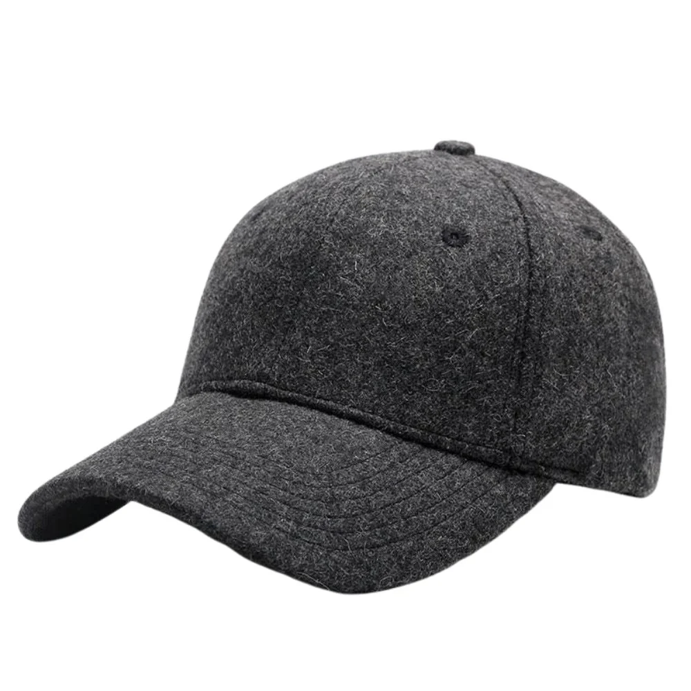 Detailed Gorra de béisbol de lana maciza Premium Material
