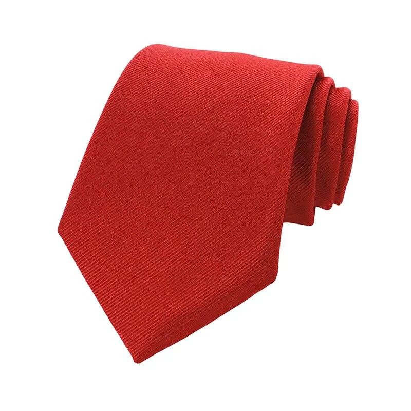 Contemporary Corbata de sarga de seda lisa Versatile