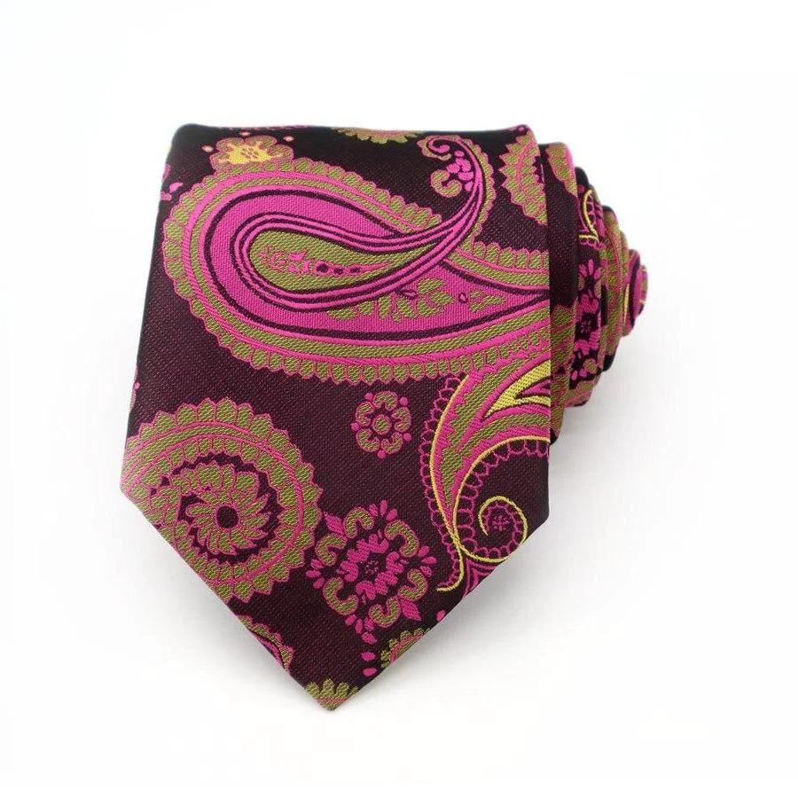 Verified Corbata de seda Jacquard Paisley Smart