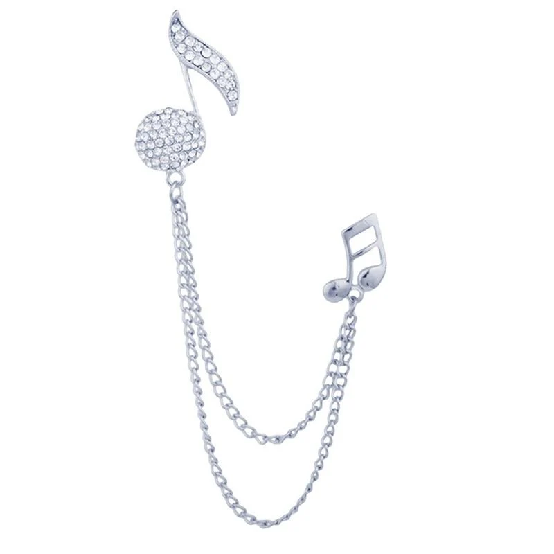 Casual Broche con borla de cristal Melody Top-Quality