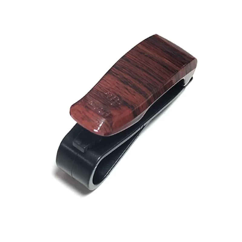 Contemporary Pinza para gafas de sol de madera para coche Detailed