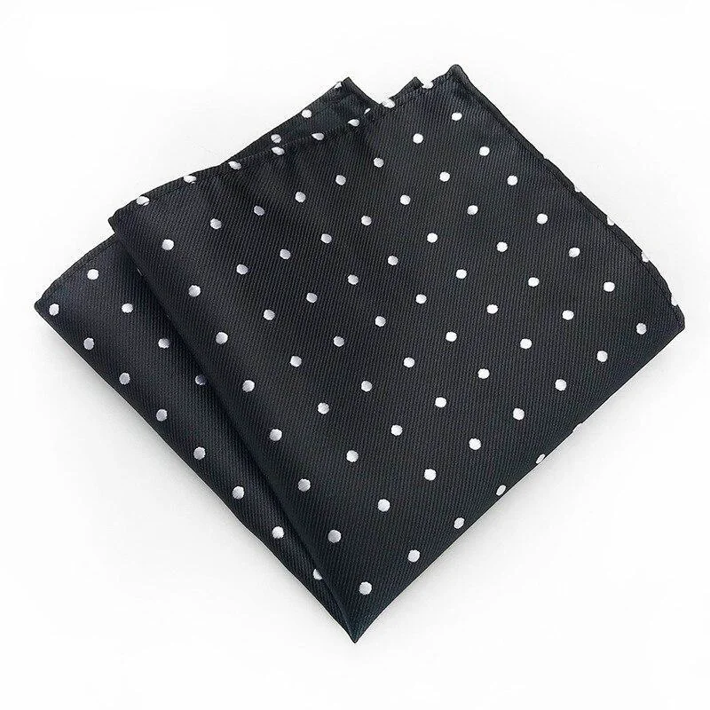 Clean Pañuelo de bolsillo de seda con lunares Detailed