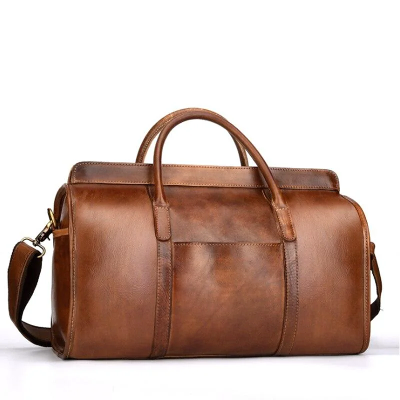 Reusable Noah Bolsa de viaje de piel de vaca Casual