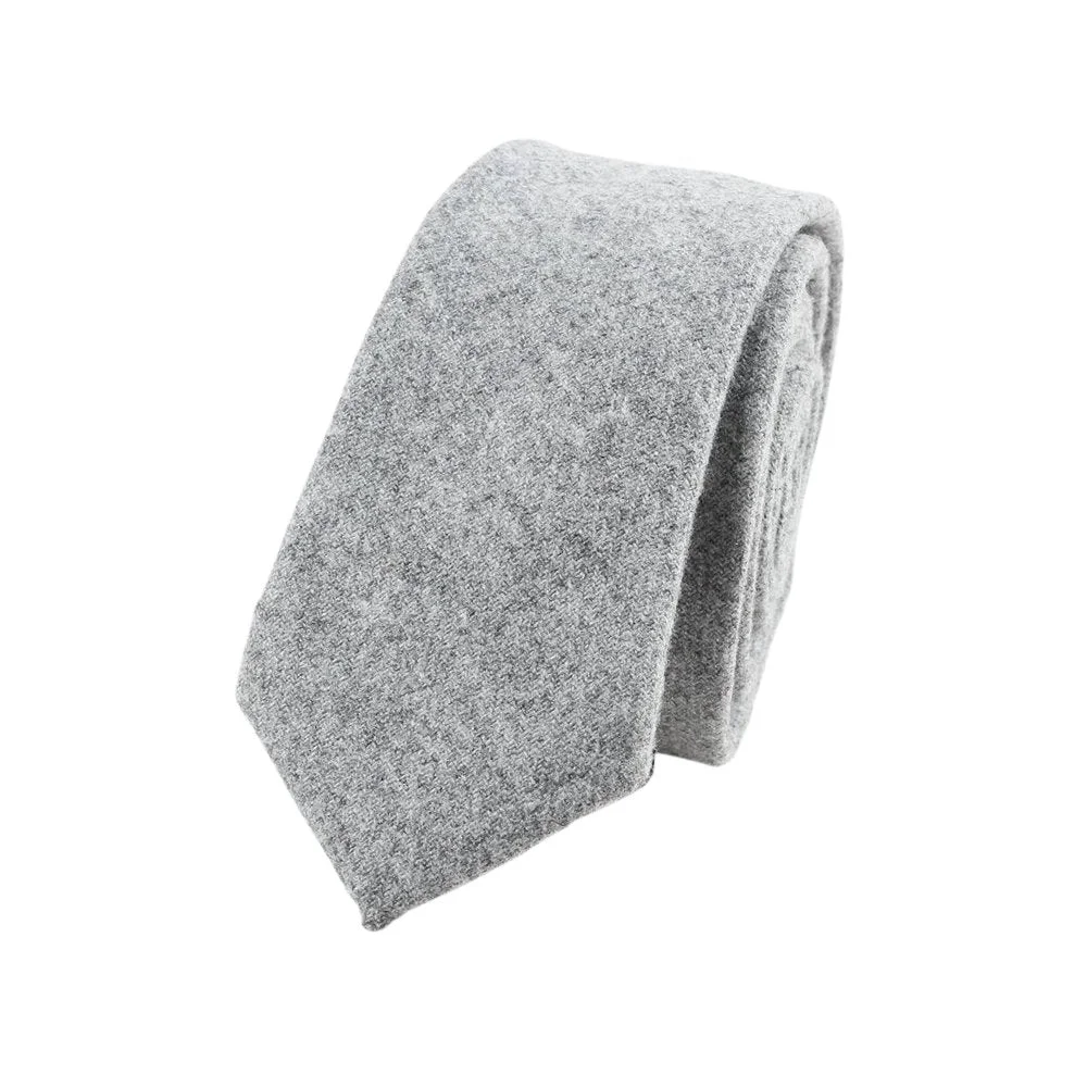 Enhanced Classy Solid Wool Tie Green