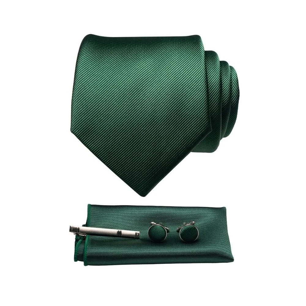 Specialty Solid Silk Twill Tie Set Lightweight