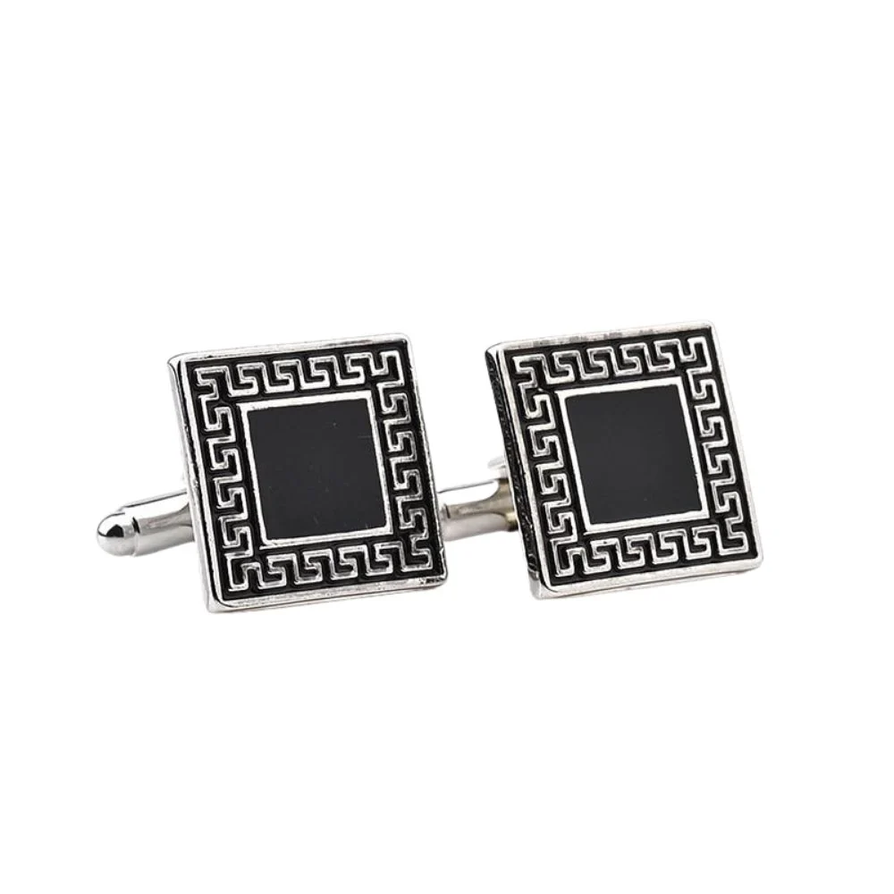Refined Silver-Tone Zeus Cufflinks Soft