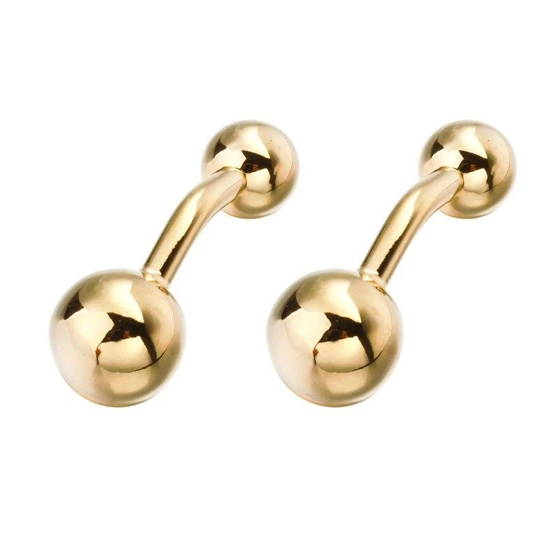 World-Class Double Ball Metal Cufflinks Professional