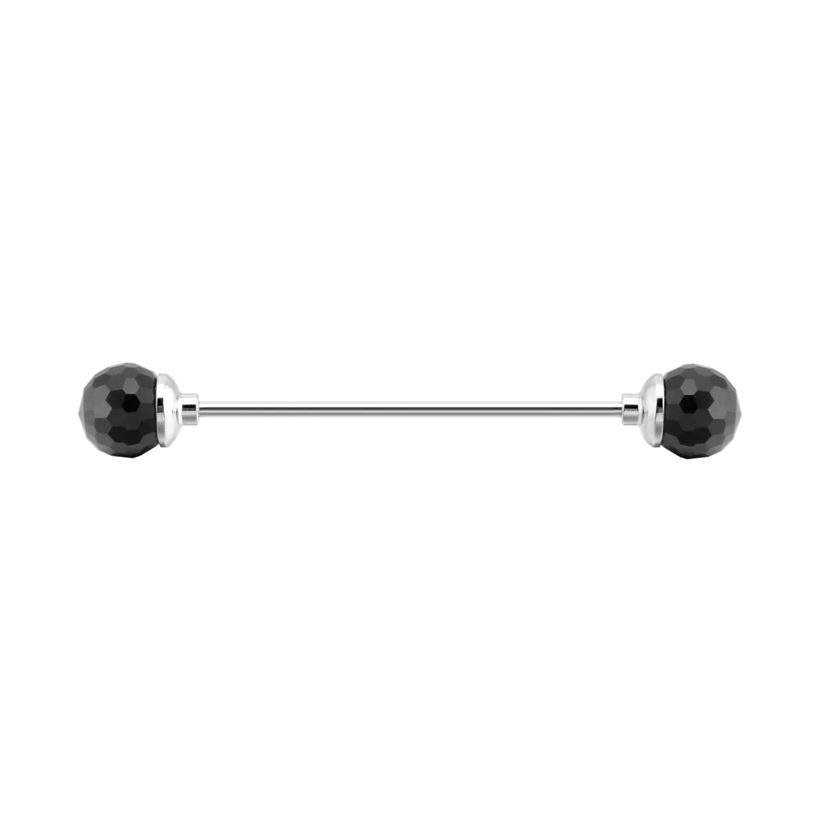 Versatile Bola de cristal negra Colar Bar Trendy