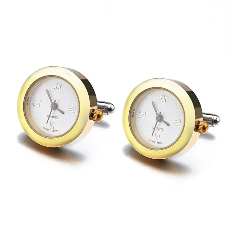 Unique Gemelos reloj redondos minimalistas Artisan