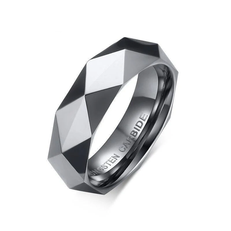 Comfortable Anillo Rómbico Carburo Tungsteno Oro Reliable