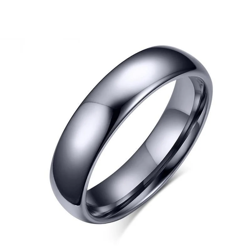 Contemporary Alessandro Anillo de Carburo de Tungsteno Gris Gunmetal High-Quality