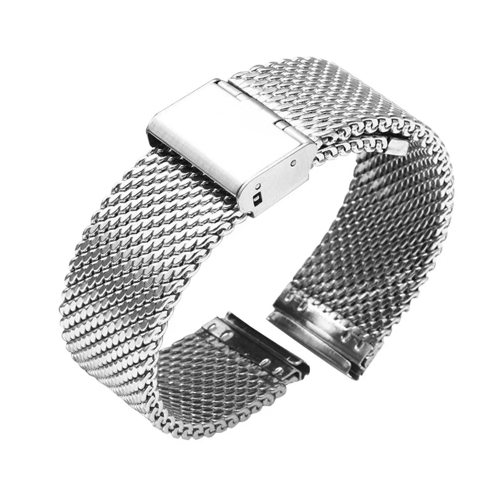 Top-Quality Claudio Correa de reloj de malla milanesa de acero inoxidable Crafted