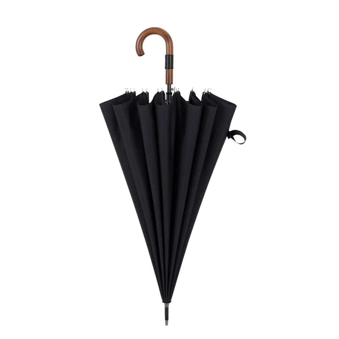 Carefully Designed Paraguas Premium grande de 120 cm con mango de madera Official