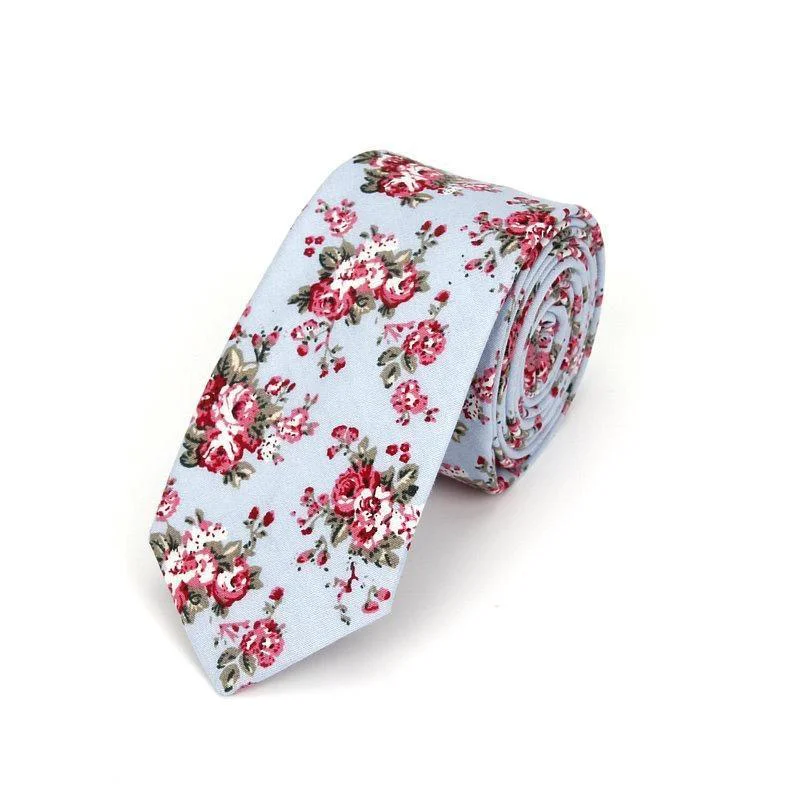 Carefully Designed Corbata Floral Casual Boho de Algodón Professional