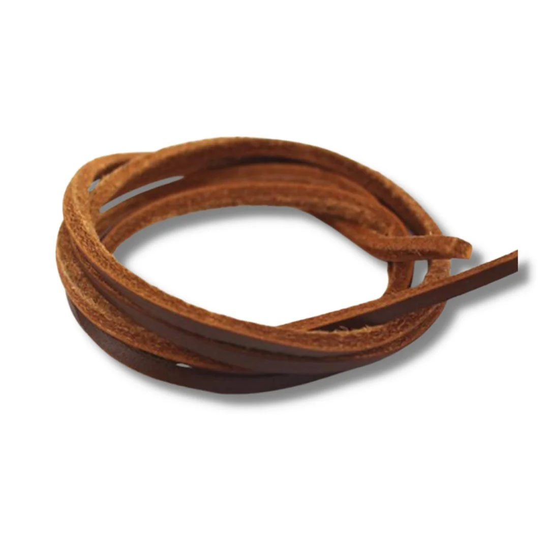 Soft 1 Par de Cordones Cuadrados de Cuero 32 Smooth