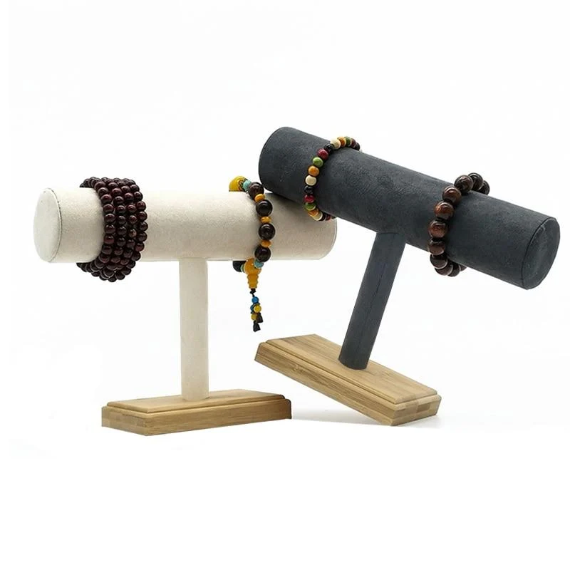 Exclusive Soporte para pulseras de madera de bambú Elegant