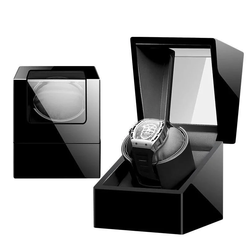 Solid Fabrizio Caja pulida Reloj mecánico Winder Unique