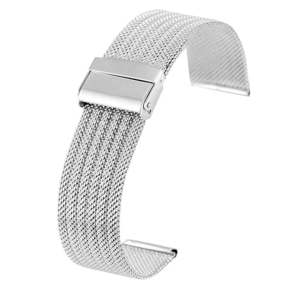 User-Friendly Luigi Correa de reloj de malla milanesa de acero inoxidable Convenient