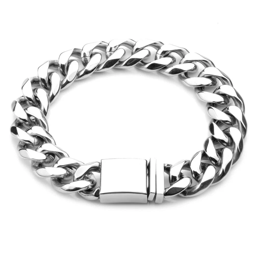 Refined Sven Pulsera de cadena de acero inoxidable Genuine