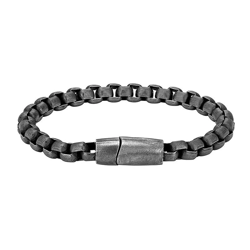 Soft Magnus Pulsera de cadena de acero inoxidable Secure