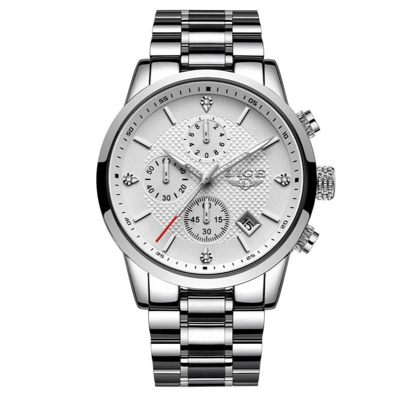 High-Quality Darren Reloj cronógrafo de acero inoxidable Traditional