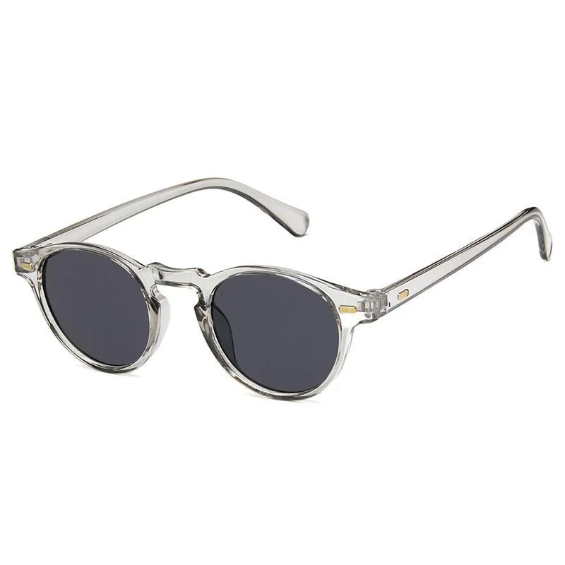 Expertly Made Gafas de sol transparentes redondas y minimalistas Classic