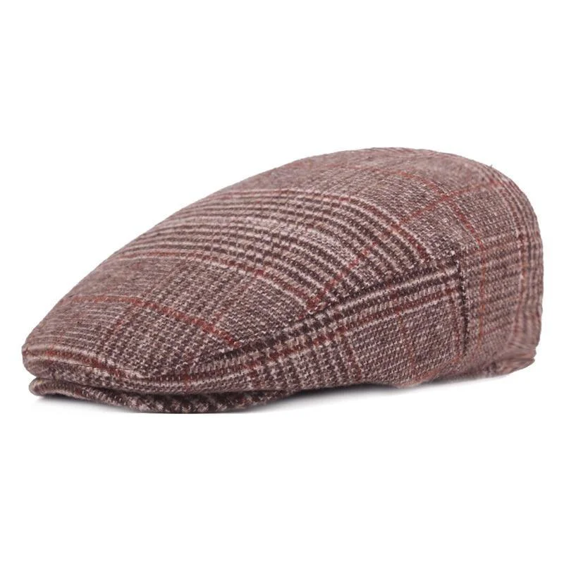 Environmentally Friendly Houndstooth Lana a cuadros Ivy Gorra Functional