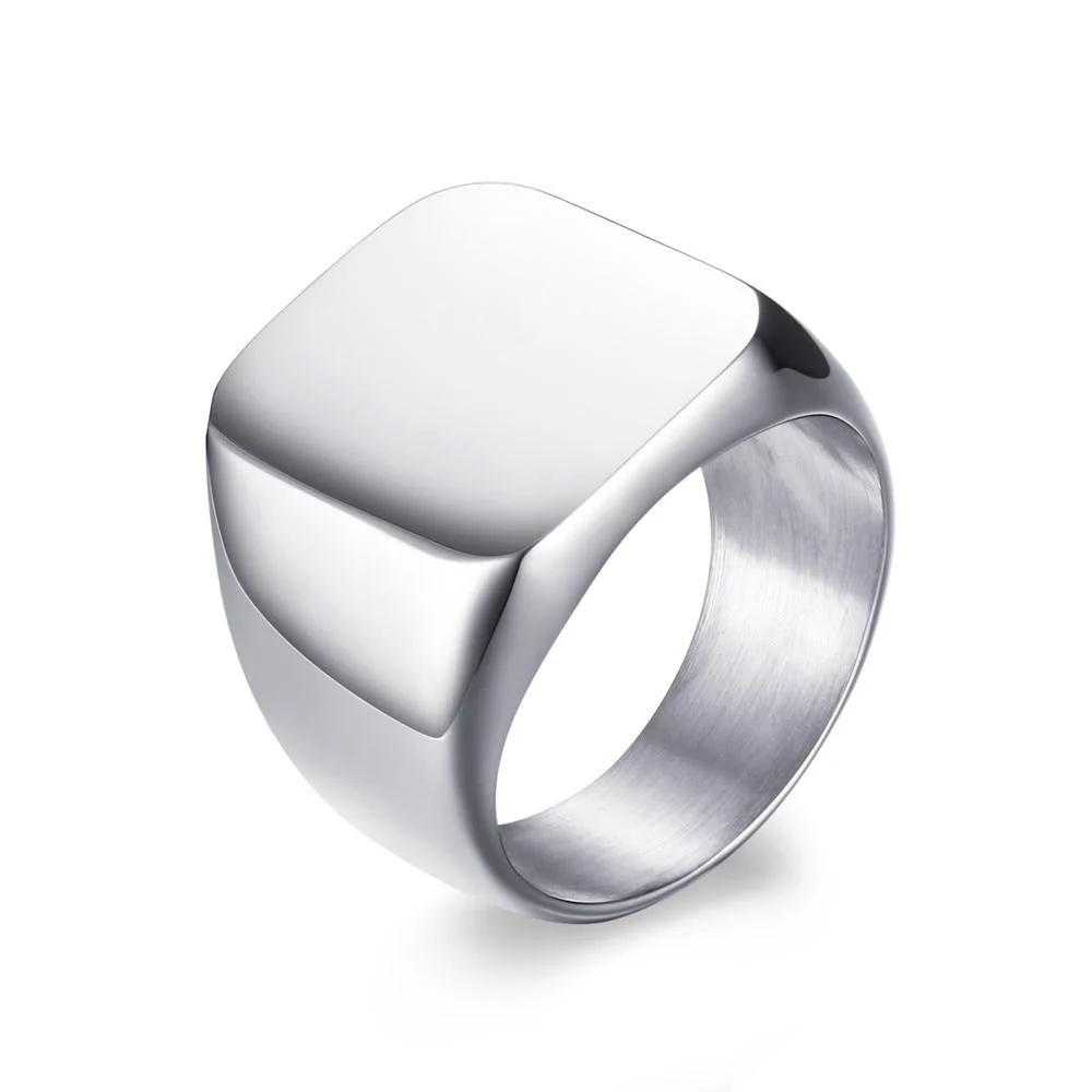 Luxury William Anillo de sello cuadrado Next-Generation