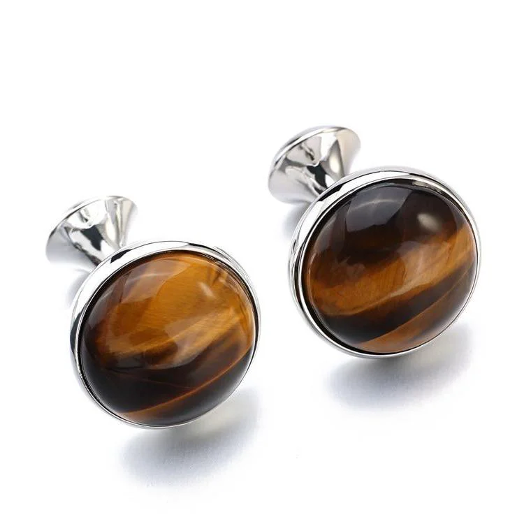 Carefully Designed Gemelos de piedra ojo de tigre Lightweight