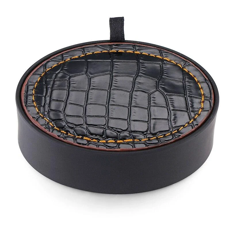 Enhanced Pietro Caja de regalo de piel negra para gemelos Crafted