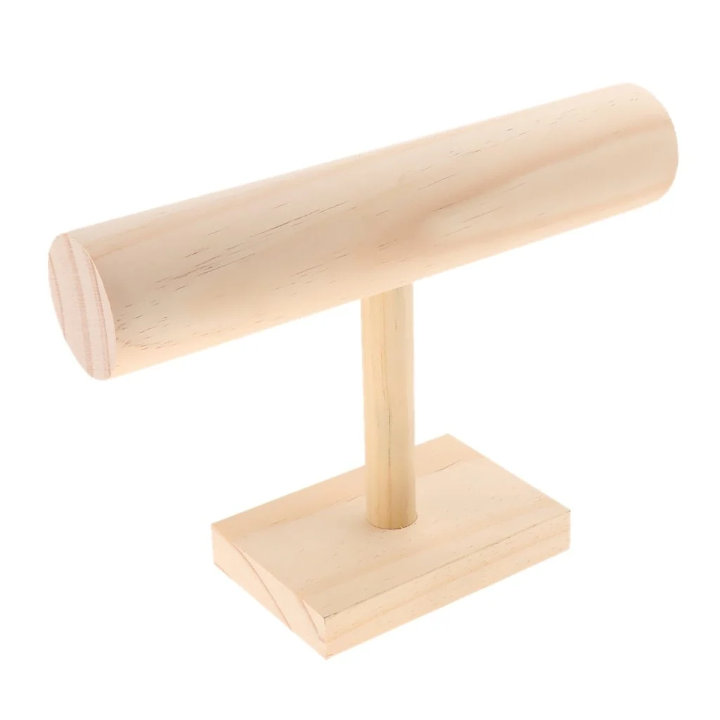 Specialty Soporte para pulseras minimalista de madera maciza Superior