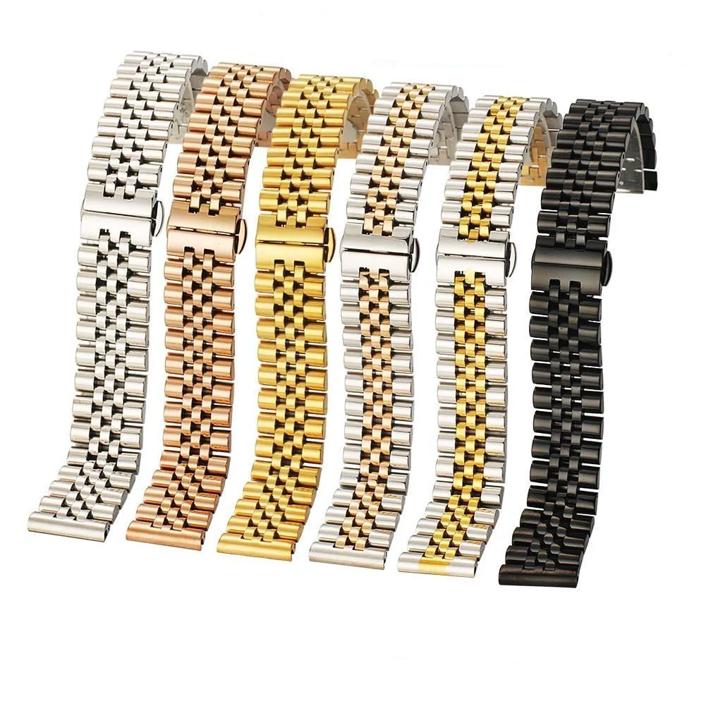 Smart Jules Pulsera Jubilee de acero inoxidable 316L con cierre de mariposa Quality