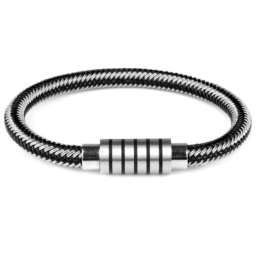 Certified Alio Pulsera de cuerda metálica Authentic